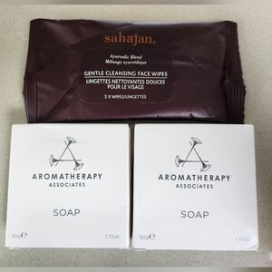 Aromatherapy Associates Soap & Sahajan Face Wipes Bundle - NEW